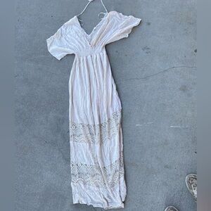 Love stitch tan cream small / medium